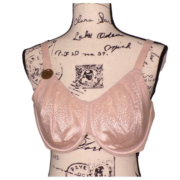 🆕WACOAL Back Appeal Non-padded Underwire Bra 42D Beige #855303 - Picture 7 of 10